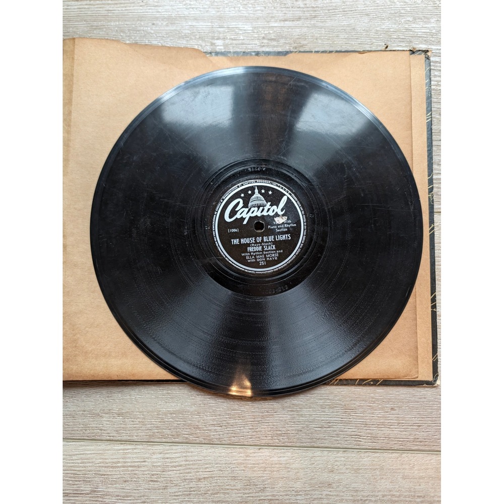 Freddie Slack Ella Mae Morse House of Blue Lights 78 RPM Capitol 251 Record